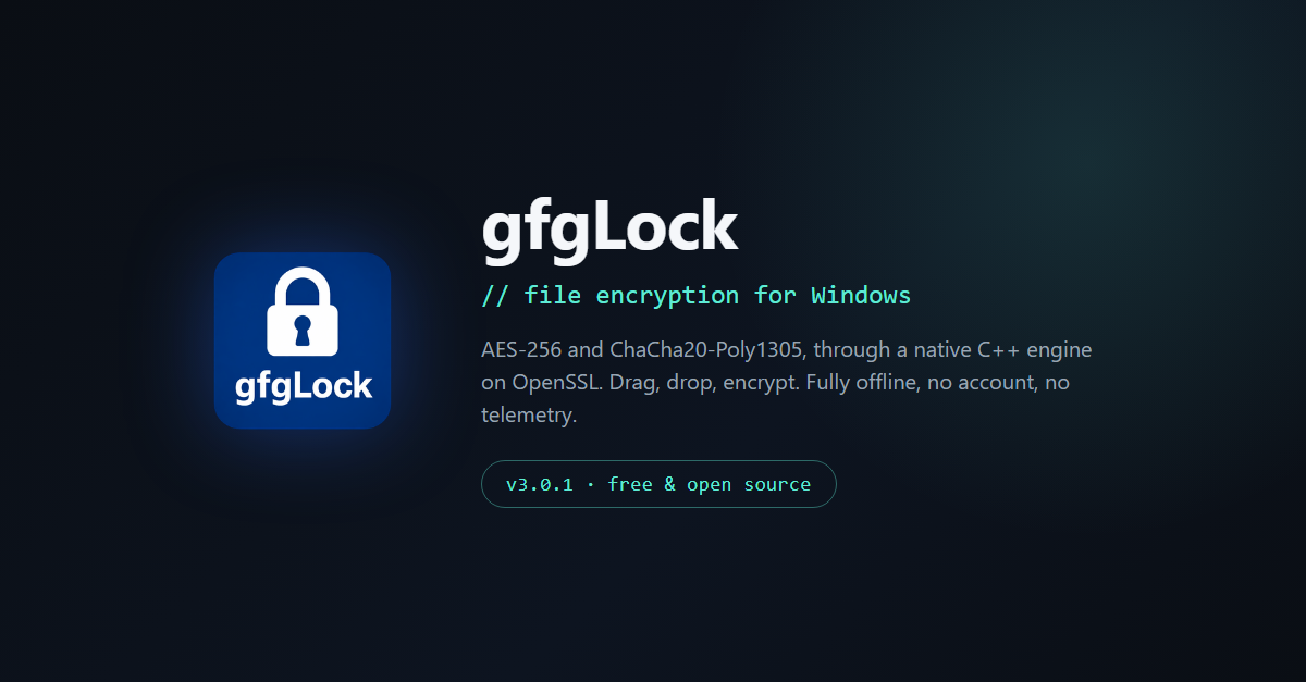 gfgLock screenshot